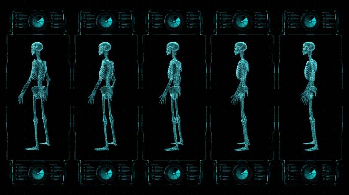 借助未来数字技术扫描人体骨骼