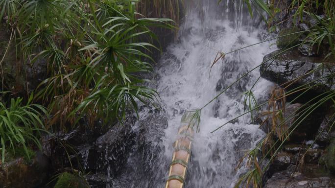 小溪瀑布水流水花慢速22