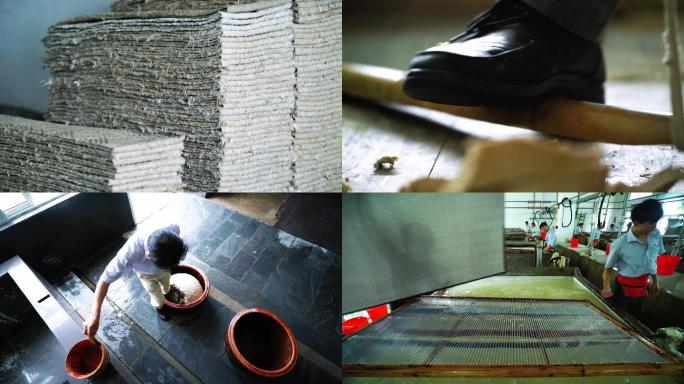 宣纸造纸 桑皮树皮 造纸术 传统造纸手工