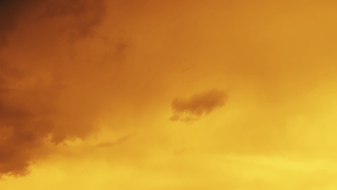 【HD天空】金色阴云梦幻云雾温暖治愈橙色