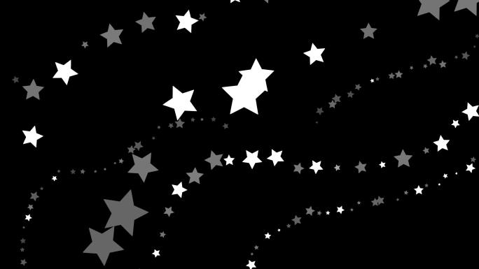 星型图案抽象背景五角星粒子跳动二维动画