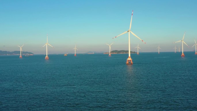 珠海海上风车 碳中和 绿色能源 风力发电