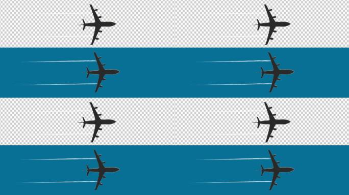 喷气飞机相对静止飞行 透明通道