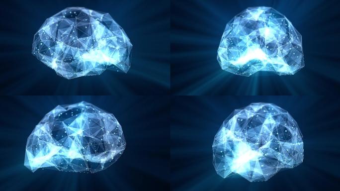 大脑连接概念动画特效视频