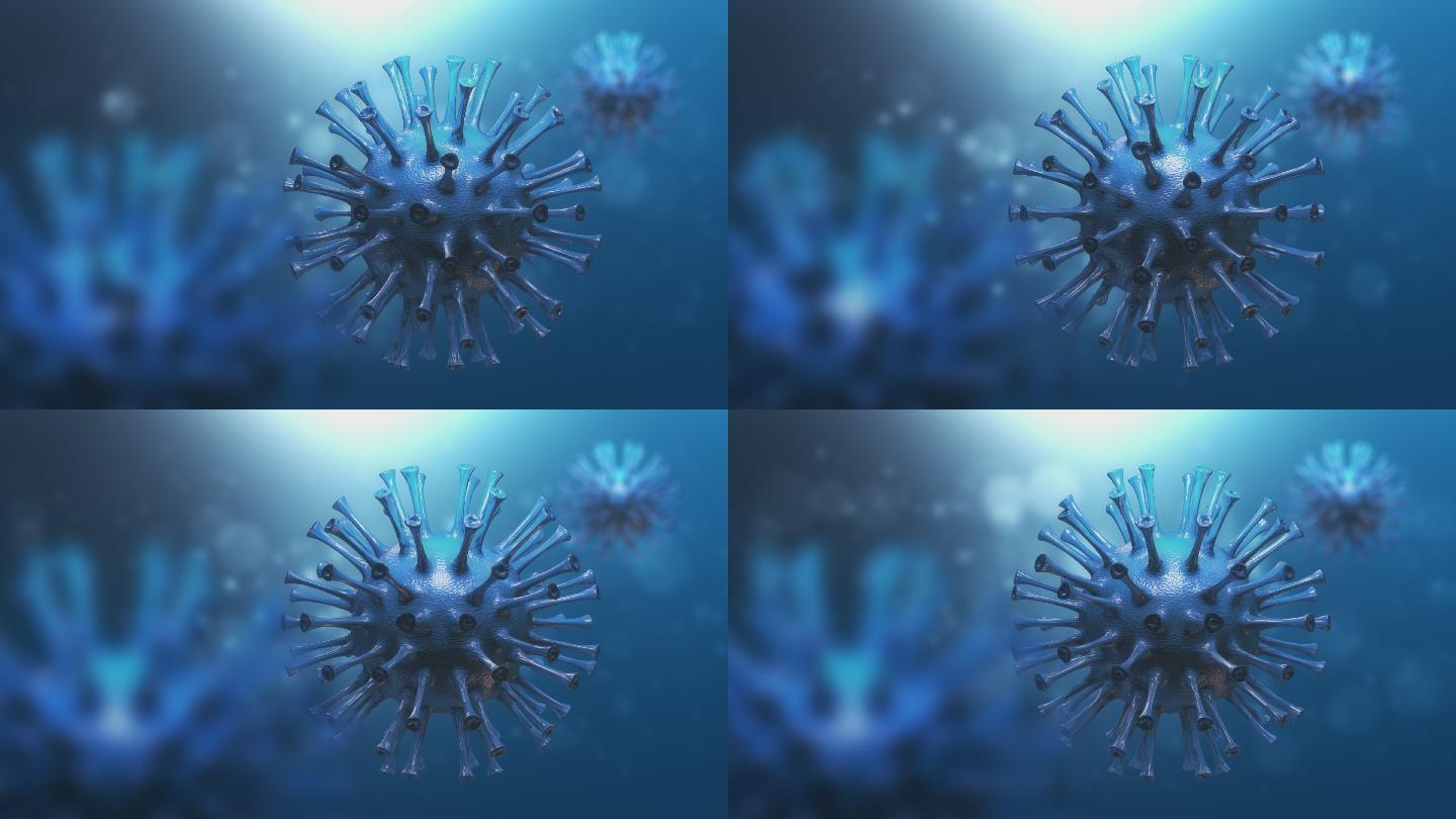 冠状病毒动画病原体杆菌球菌
