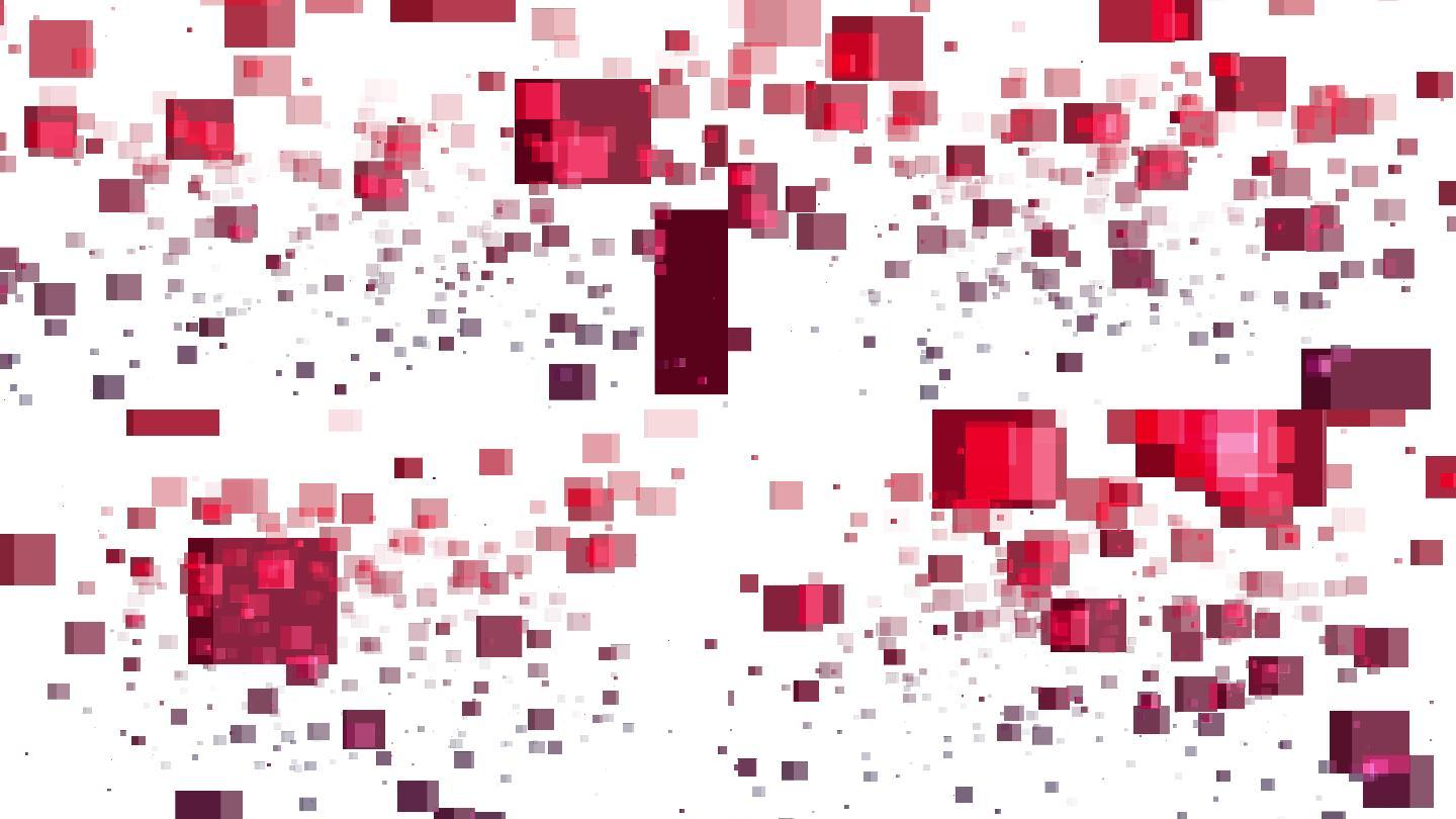 抽象背景红色方块上升