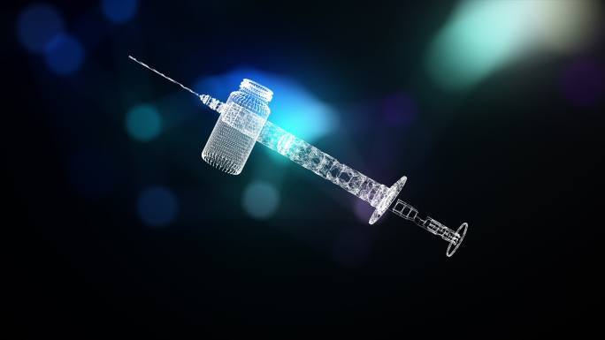 病毒疫苗动画虚拟现实全息影像新冠疫苗