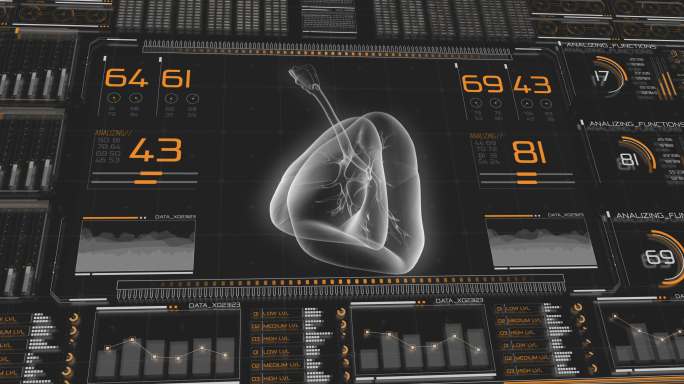 医用肺扫描仪的数字仪器触摸屏控制面板