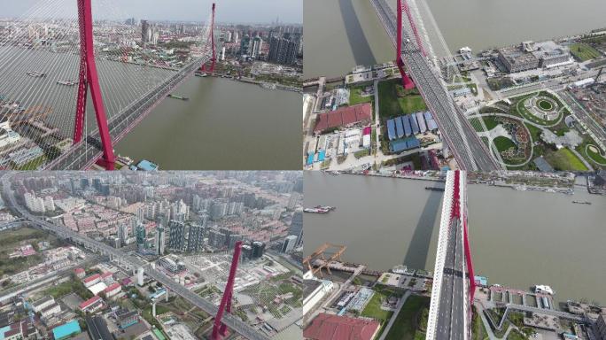 4K-2022上海杨浦大桥航拍