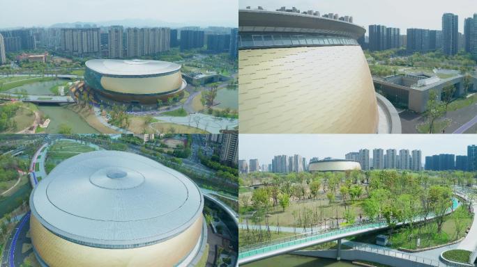 杭州亚运会国球中心航拍