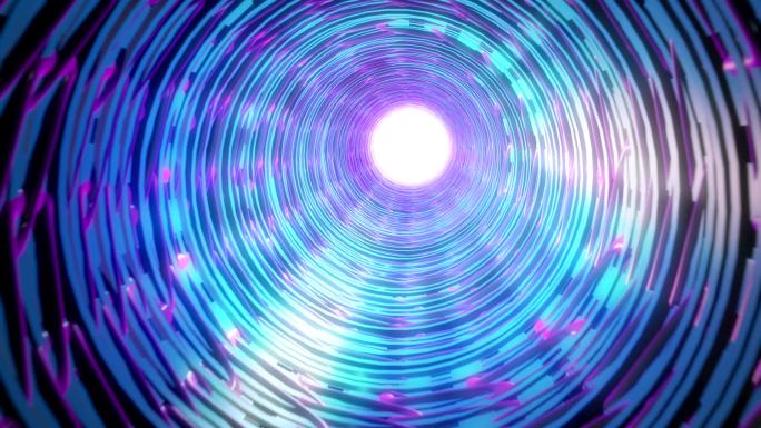 未来科幻隧道时空空间旋涡虫洞黑洞穿梭光效
