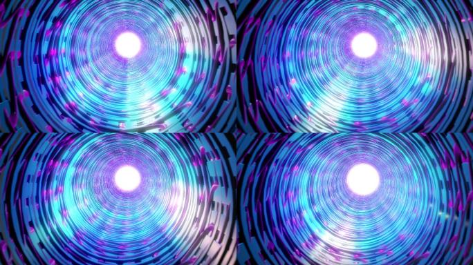 未来科幻隧道时空空间旋涡虫洞黑洞穿梭光效