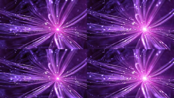 紫色背景光线通信量子网络信息