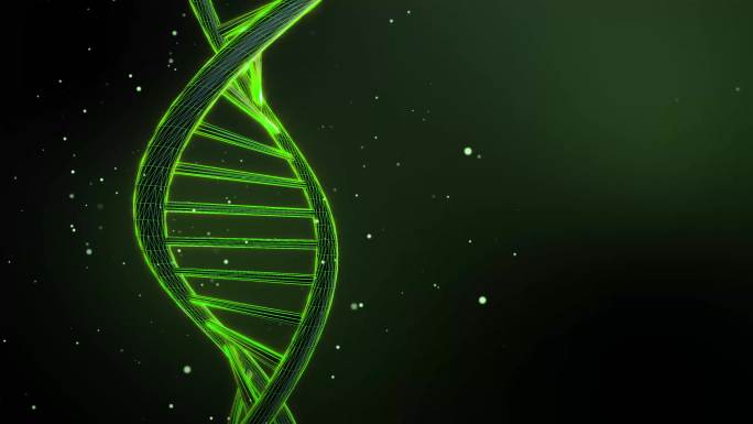 旋转的DNA动画基因医疗医学遗传学