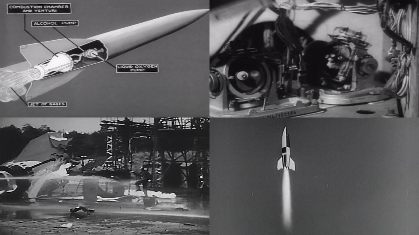 上世纪40年代研制火箭发动机