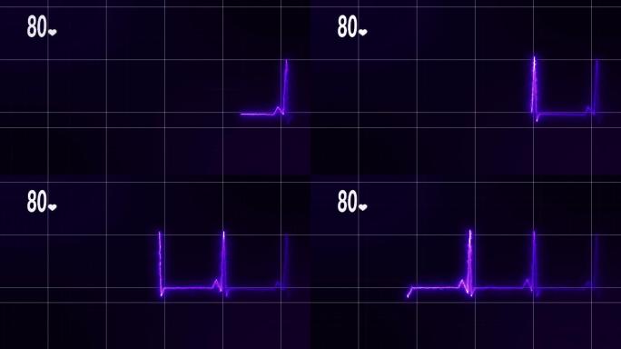 心电图心脏监护仪医疗图形人间世跳动起伏