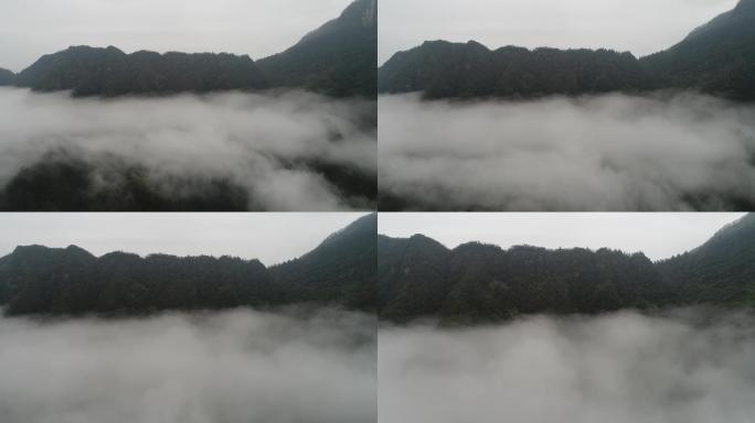 空山云雾薄雾