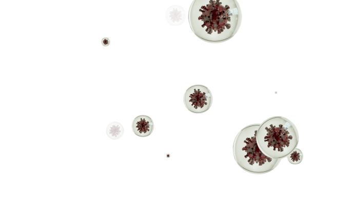 细菌模型动画新冠疫情防控防疫接种核酸检测
