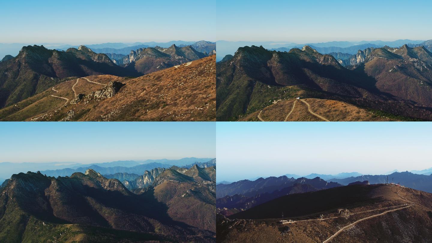 陕西 秦岭 山脉 山川  群山 分水岭