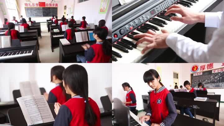 中职技校幼师学生钢琴音乐课教育学校课堂