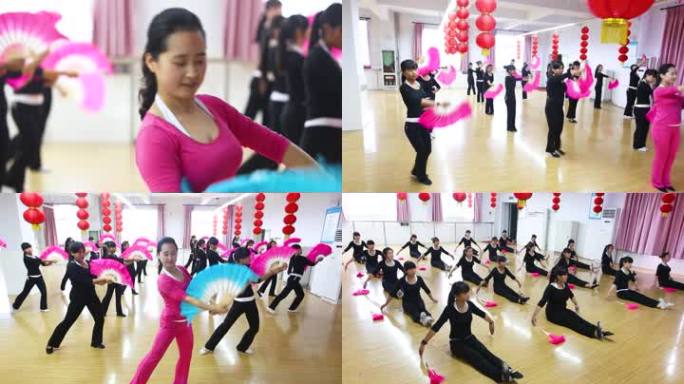 中职技校幼师专业学生舞蹈练习教学