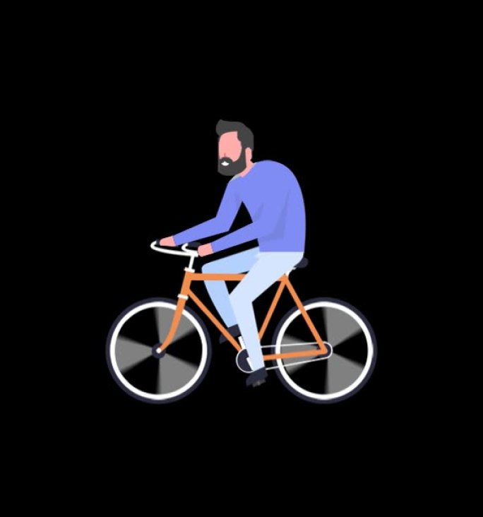 骑自行车MG动画通道