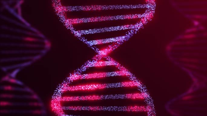 DNA螺旋结构发光分