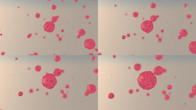 冠状病毒抽象背景医院红细胞血红蛋白