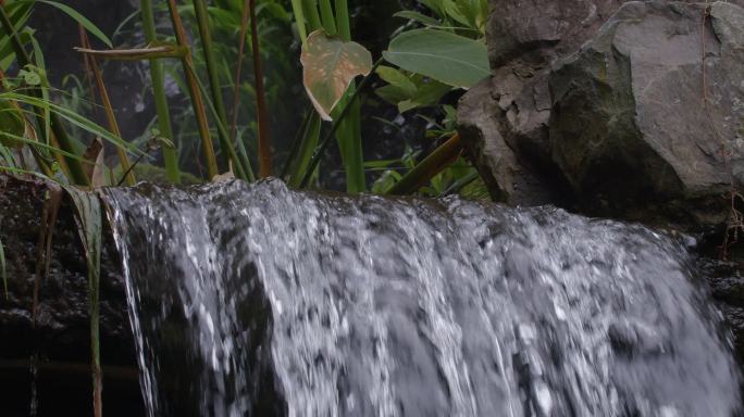 小溪瀑布水流水花慢速18