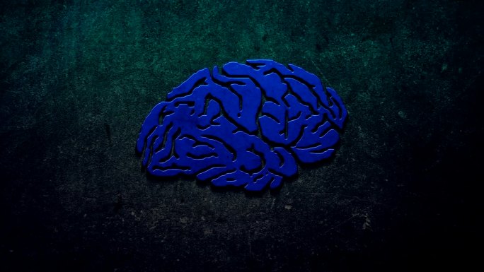 大脑纹理动画3D栏目背景