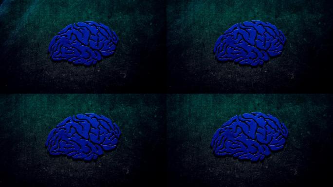 大脑纹理动画3D栏目背景