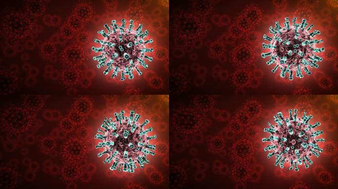 冠状病毒疾病动画特效视频背景企业宣传
