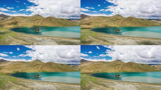 西藏羊卓雍错羊卓雍措湖泊无人自然风光延时