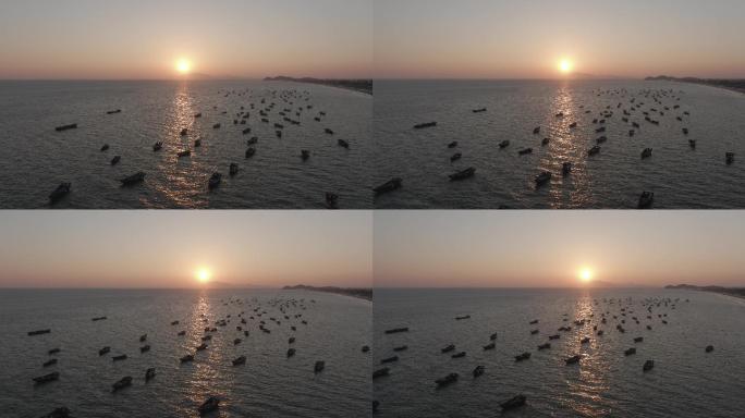 海边落日空镜4k