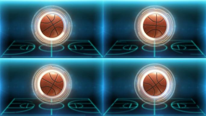 篮球背景简约3D