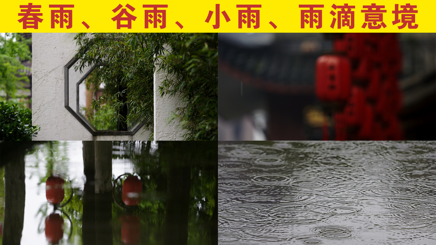 春雨 谷雨 清明 雨滴 小雨 意境