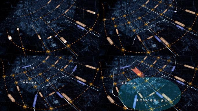 【AE模板】科技蓝都江堰卫星区位图