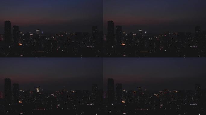4K 唯美城市夜景大景原声空镜
