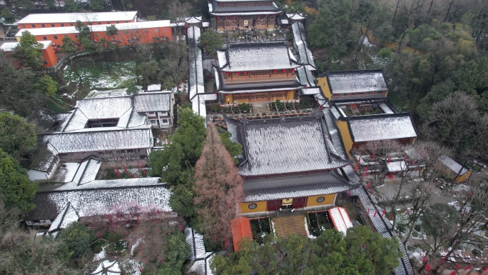 杭州法喜寺雪景