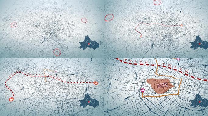 4K超大城市道路网 成都地图-AI矢量