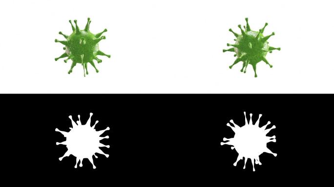 冠状病毒动画3D栏目元素
