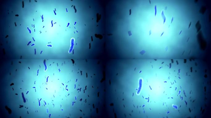 细菌3D动画病原体医学研究抗性结构素材细