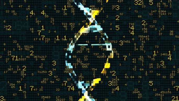 DNA的像素化动画