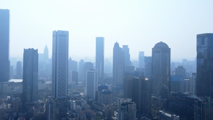 城市雾霾、空气污染、城市污染、南京