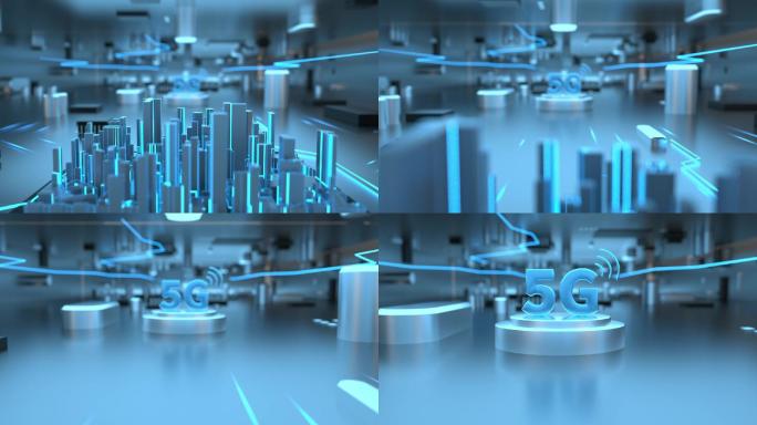 5g科技场景模型（含c4d工程）