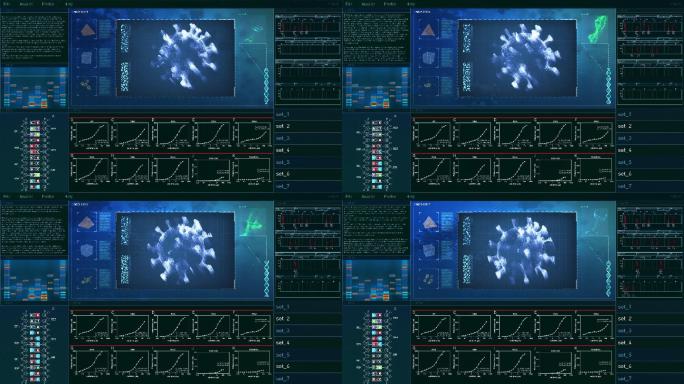 数字技术用户界面。新冠肺炎-19