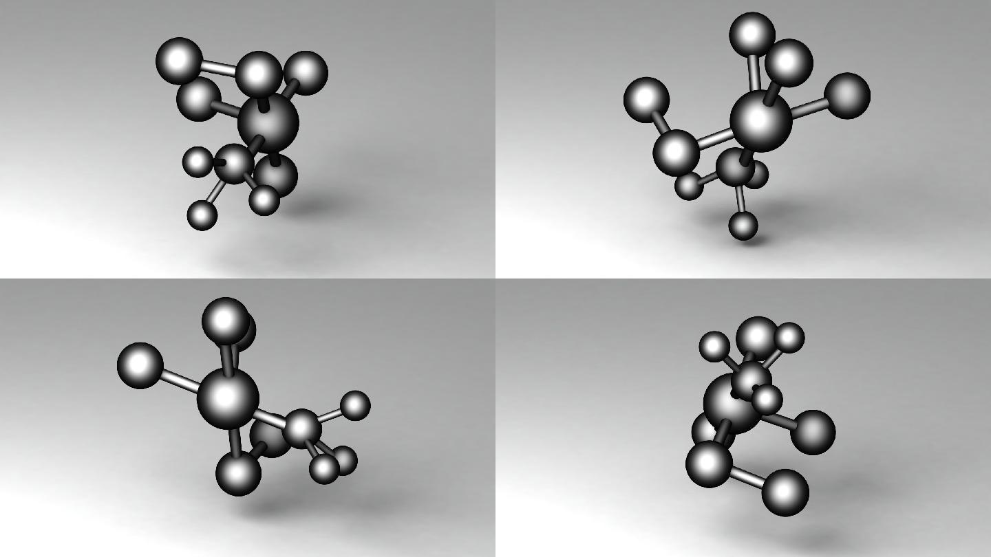 分子结果特效动画合成元素光效
