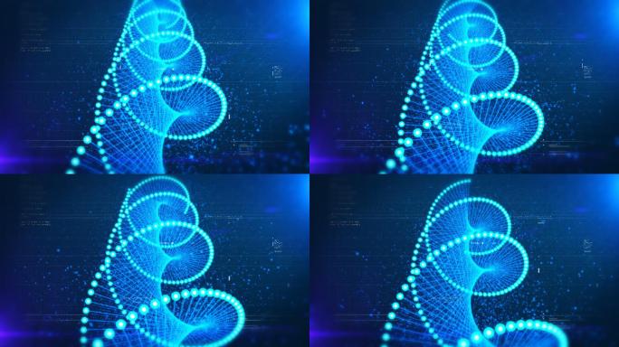 DNA结构动画医疗医院药物人体作用基因结