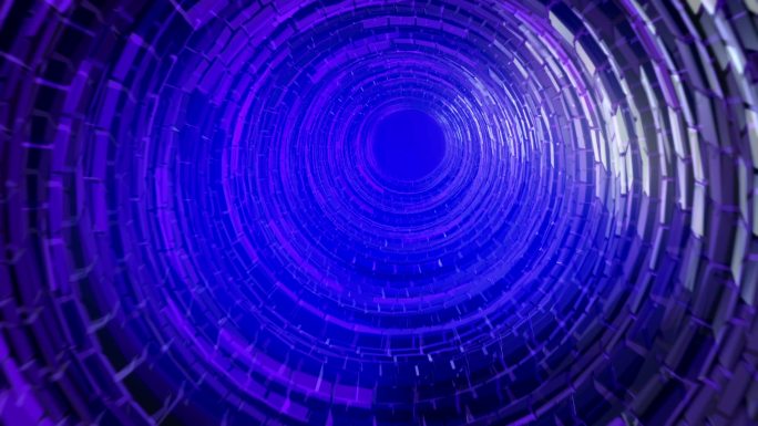 未来派隧道视觉特效动画合成元素穿梭