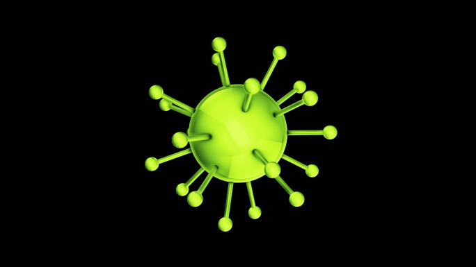 新型冠状病毒动画病毒感染致病传播性